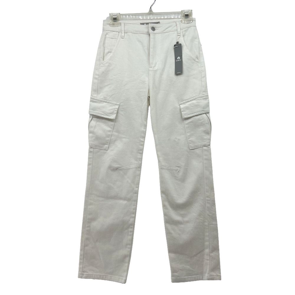 Tractr White Modern Cargo Pants NWT